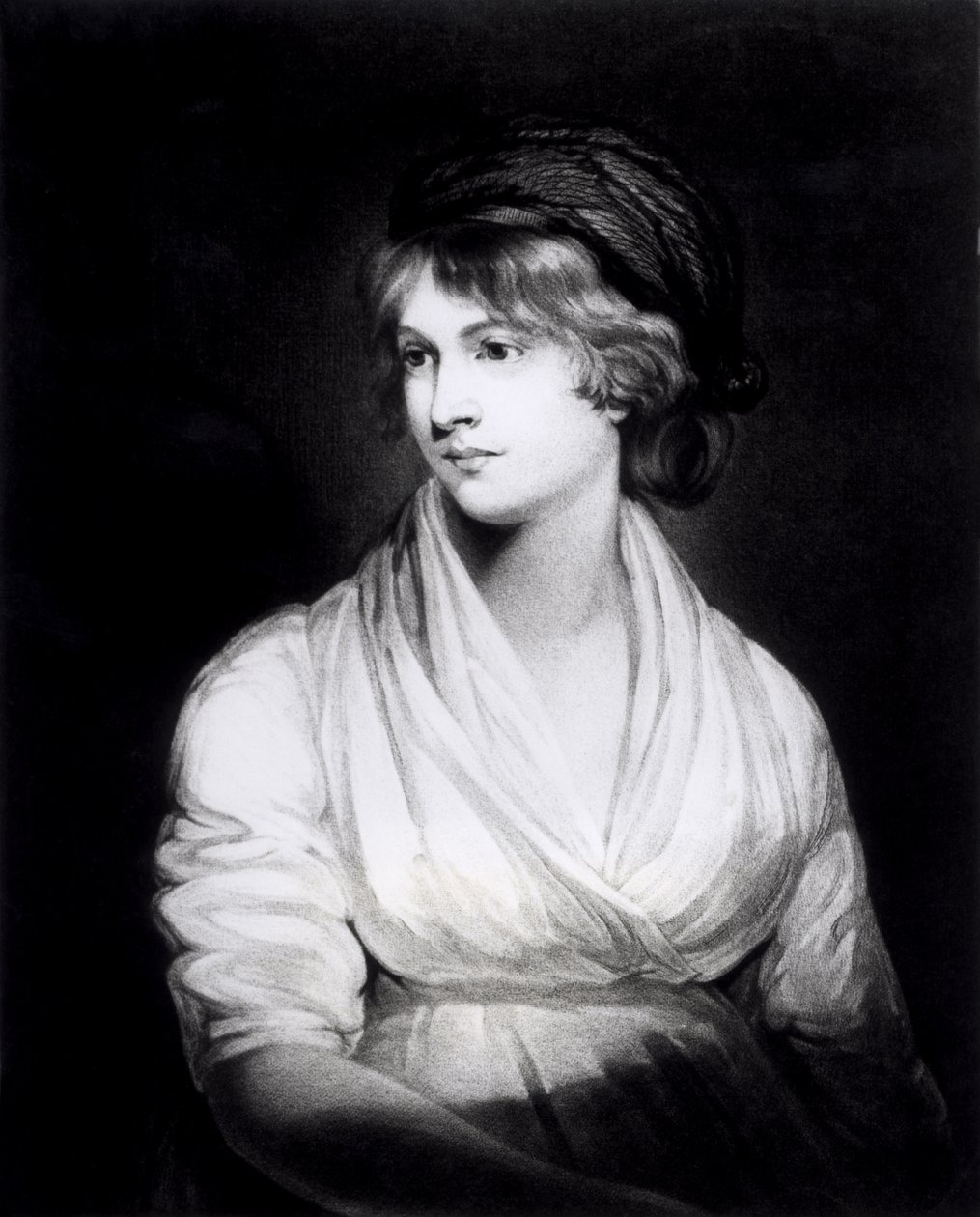 Mary Wollstonecraft Godwin (1759-97) portréja, a W.T. Annis által metszett női jogok érvényesítésének szerzője, pub. 1802 alkotó: John Opie