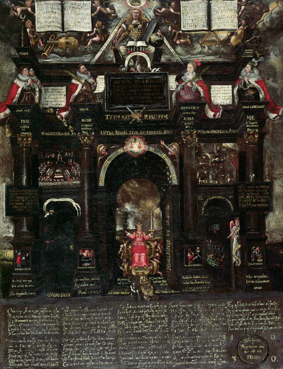 Guy Fawkes (1570-1606) cselekmény allegóriája, 1630 alkotó: John Percivall