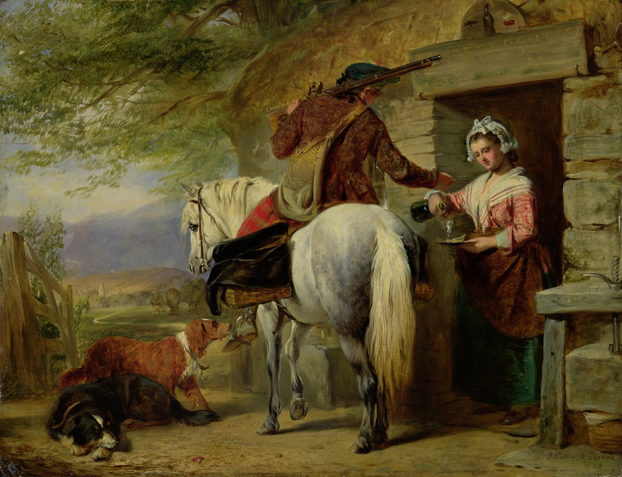 Egy skót út menti fogadó, 1850 alkotó: John Phillip