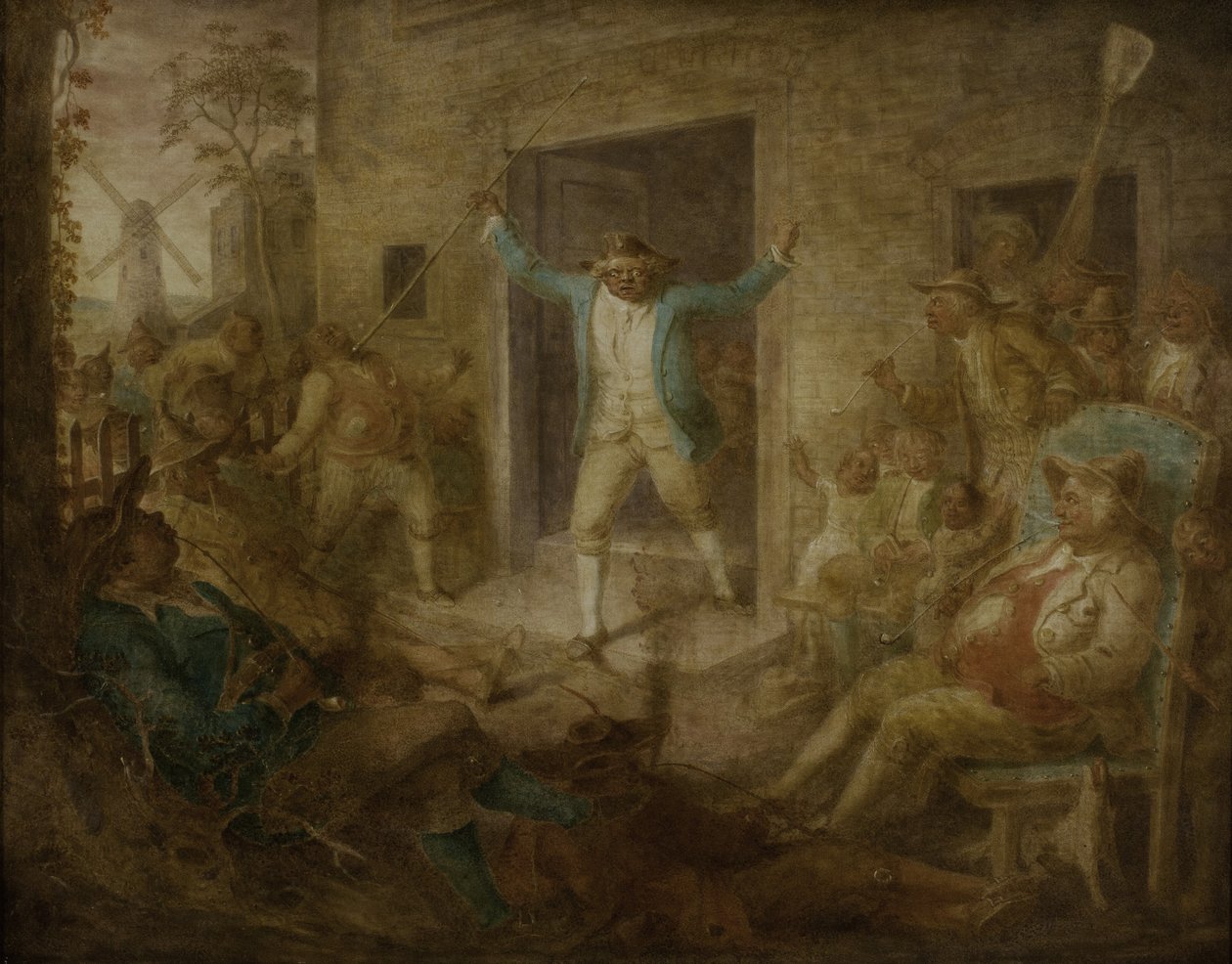 Próba Vilmos dohányzás elleni rendelete, 1865 alkotó: John Quidor