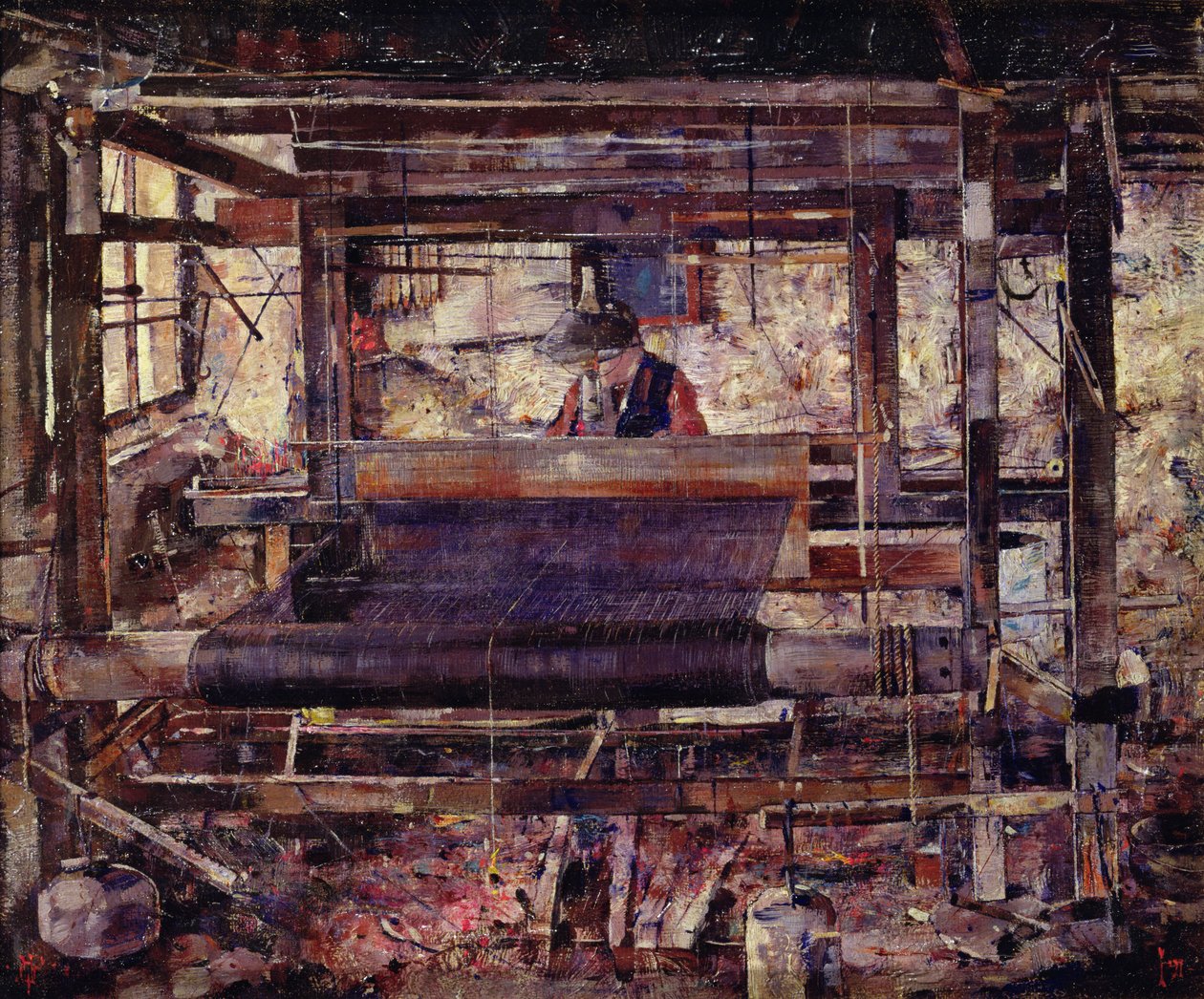 A szövőszék alkotó: John Quinton Pringle