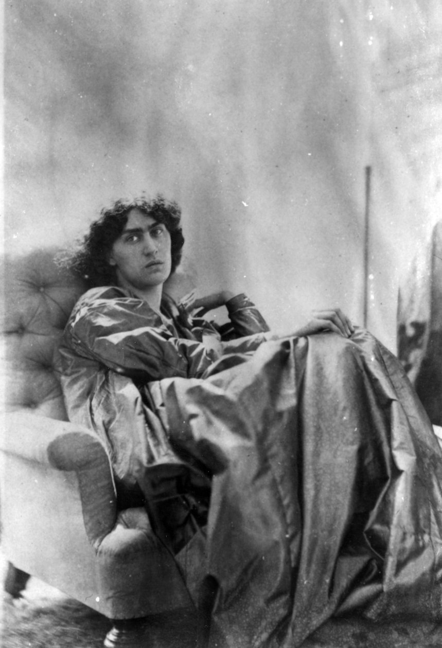 Jane Morris, Dante Gabriel Rossetti, 1865 (albumnyomat) alkotó: John R. Parsons