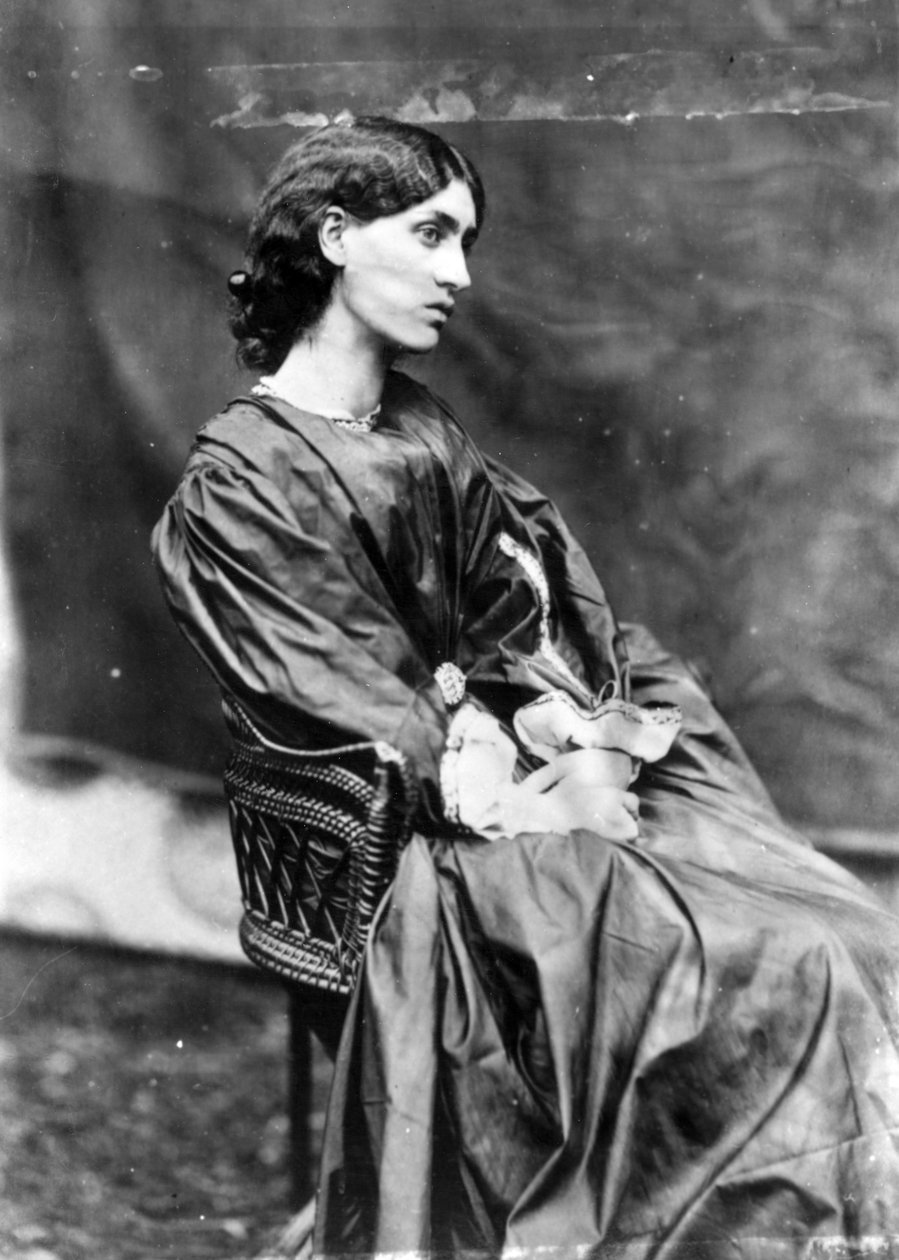Jane Morris, Dante Gabriel Rossetti, 1865 (albumnyomat) alkotó: John R. Parsons