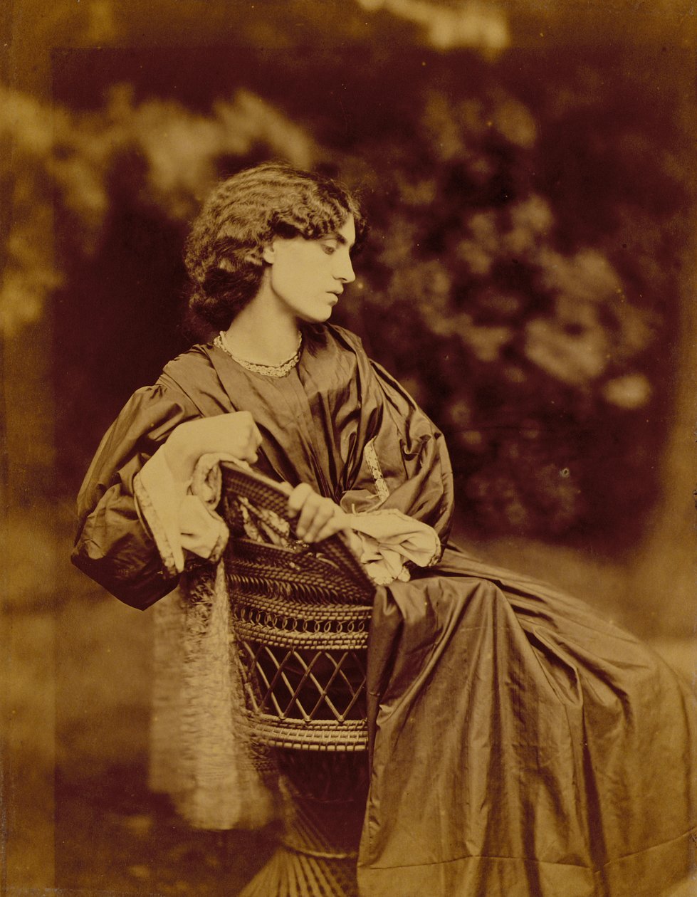 Jane Morris (1839-1914) portréja 1865 (albumin nyomat) (lásd még 265085) alkotó: John R. Parsons