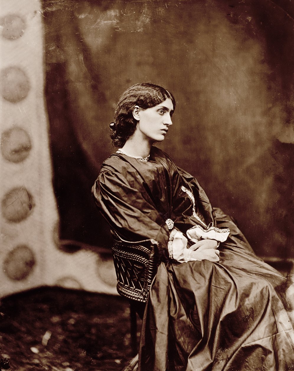 Jane Morris (1839-1914) portréja 1865 (albumnyomat) alkotó: John R. Parsons