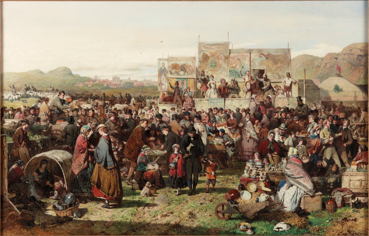 Egy határmenti vásár, 1865 körül alkotó: John Ritchie