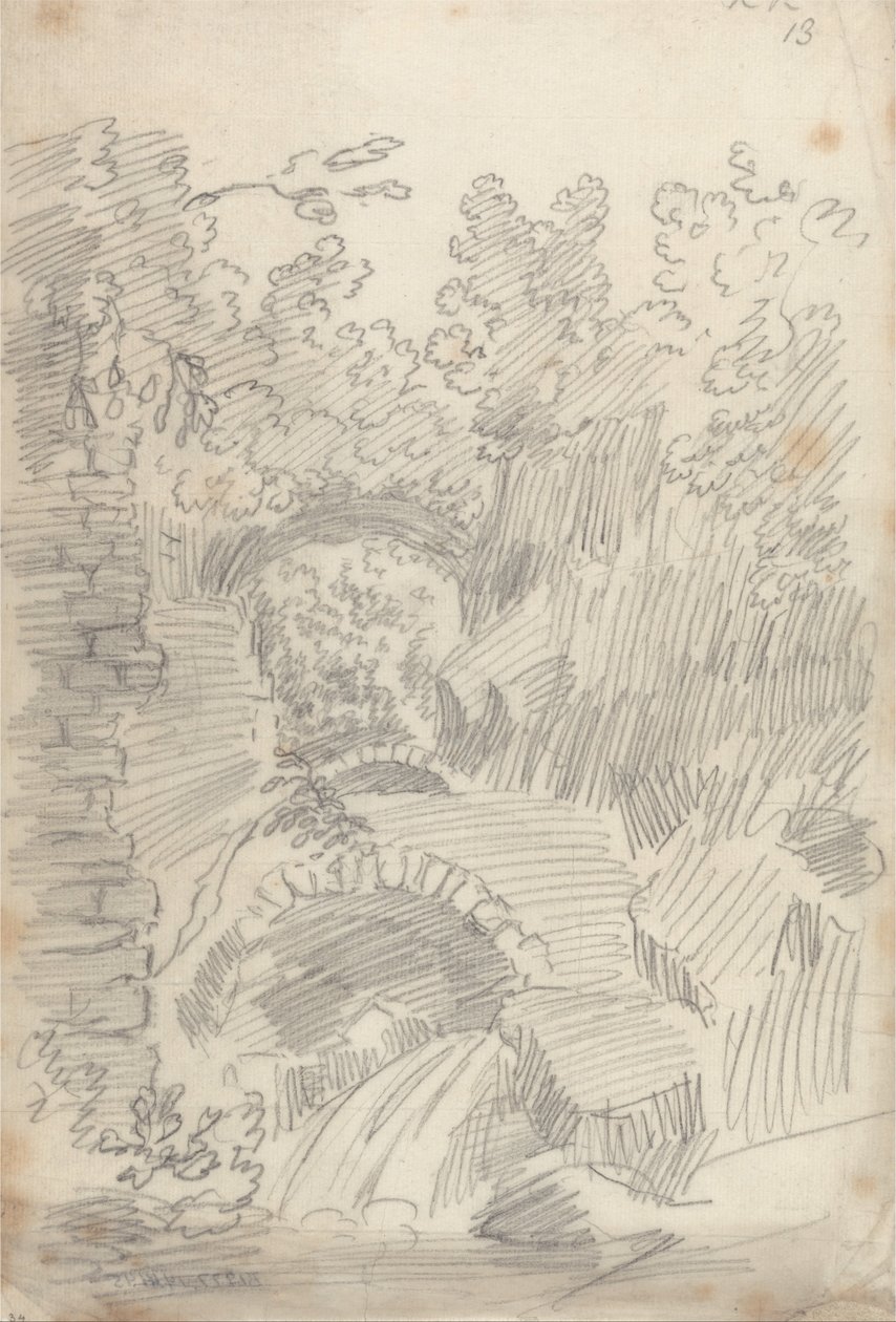 Sziklás szakadék alkotó: John Robert Cozens