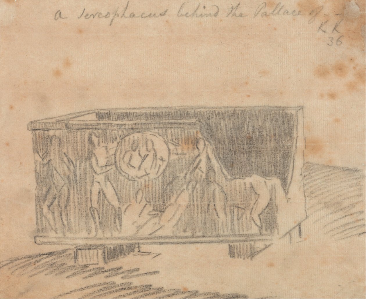 Szarkofág a palota mögött alkotó: John Robert Cozens