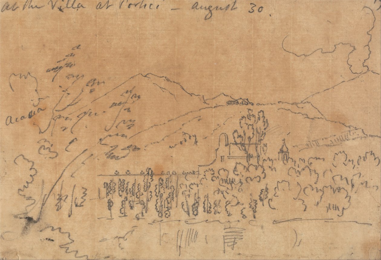 A portici villában, augusztus 30 alkotó: John Robert Cozens