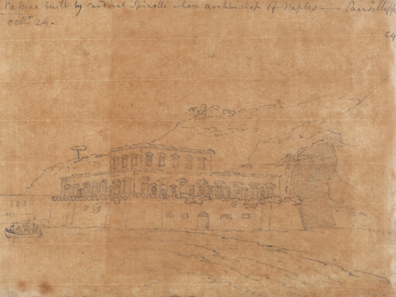 Cassino Spinelli bíboros építette alkotó: John Robert Cozens