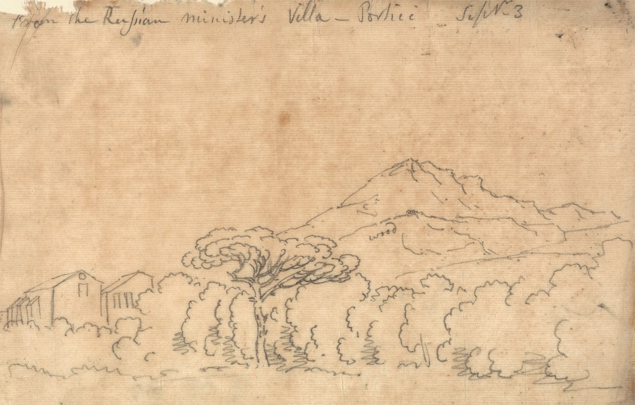 A portici palotából, szeptember 7 alkotó: John Robert Cozens