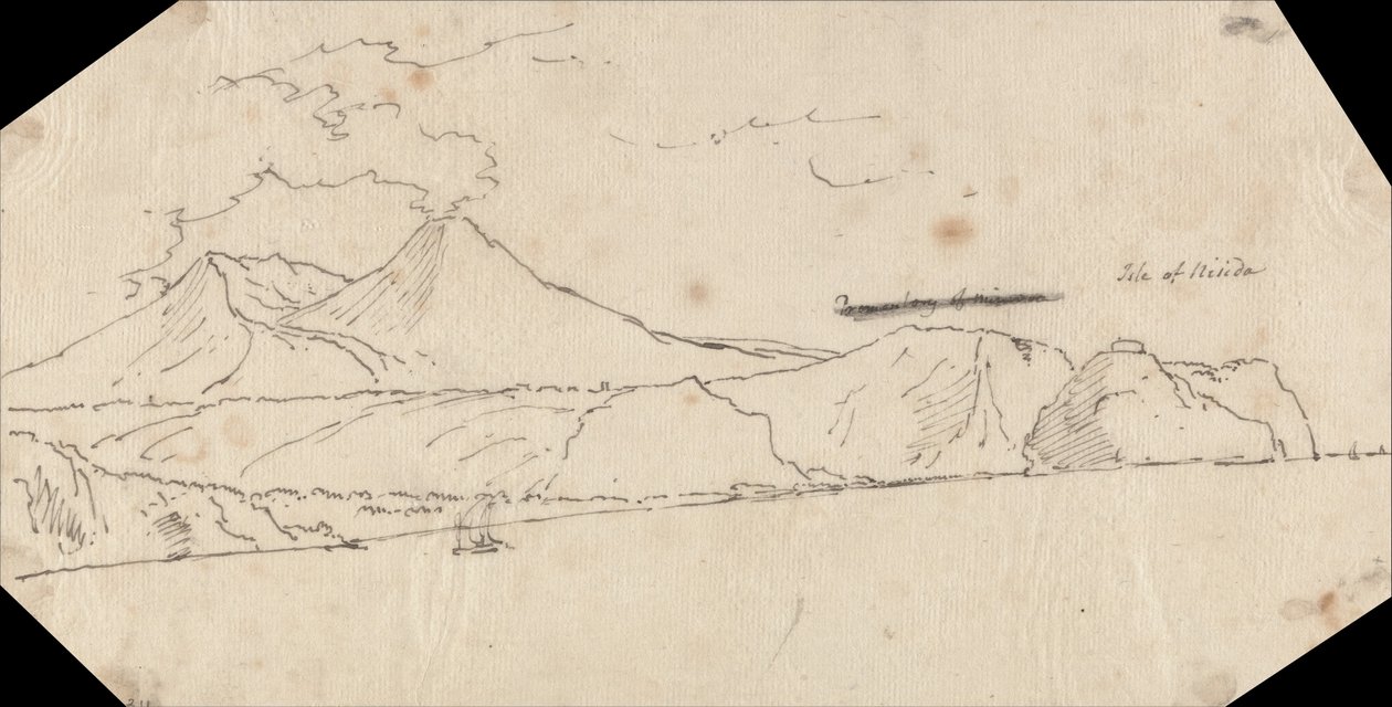 Nisida sziget alkotó: John Robert Cozens