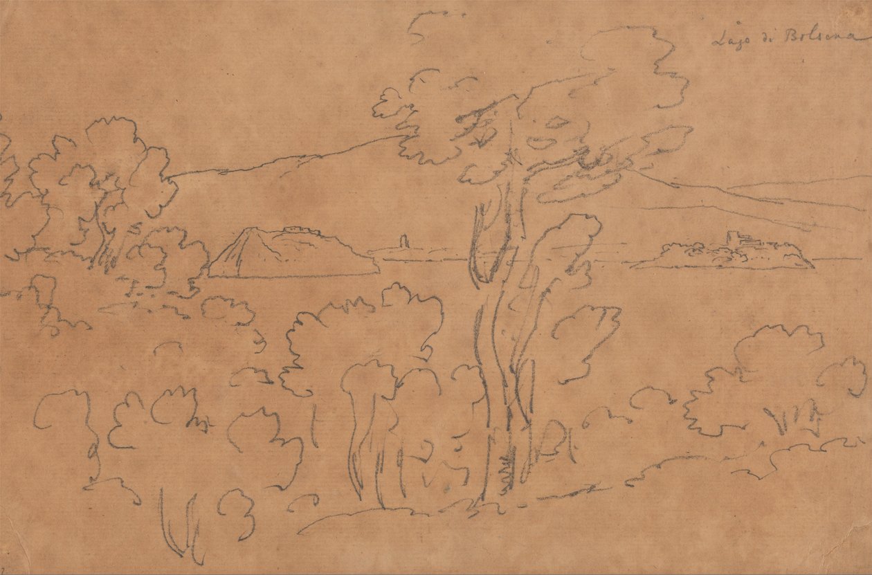 Bolsena -tó alkotó: John Robert Cozens
