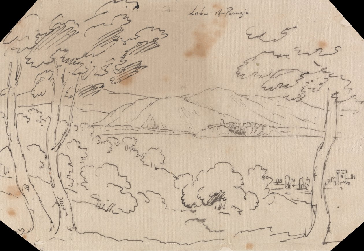 Perugia -tó alkotó: John Robert Cozens