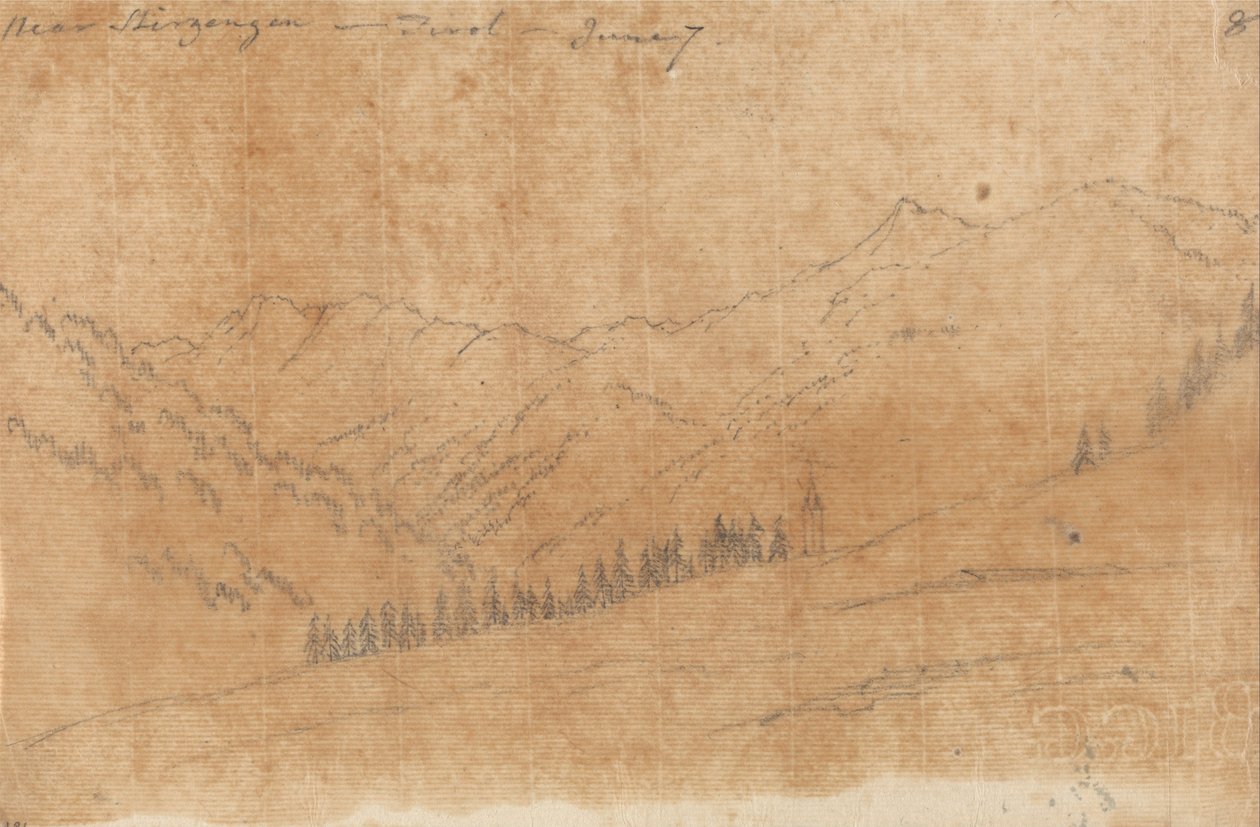 Sherzing közelében, Tirol, június 7 alkotó: John Robert Cozens
