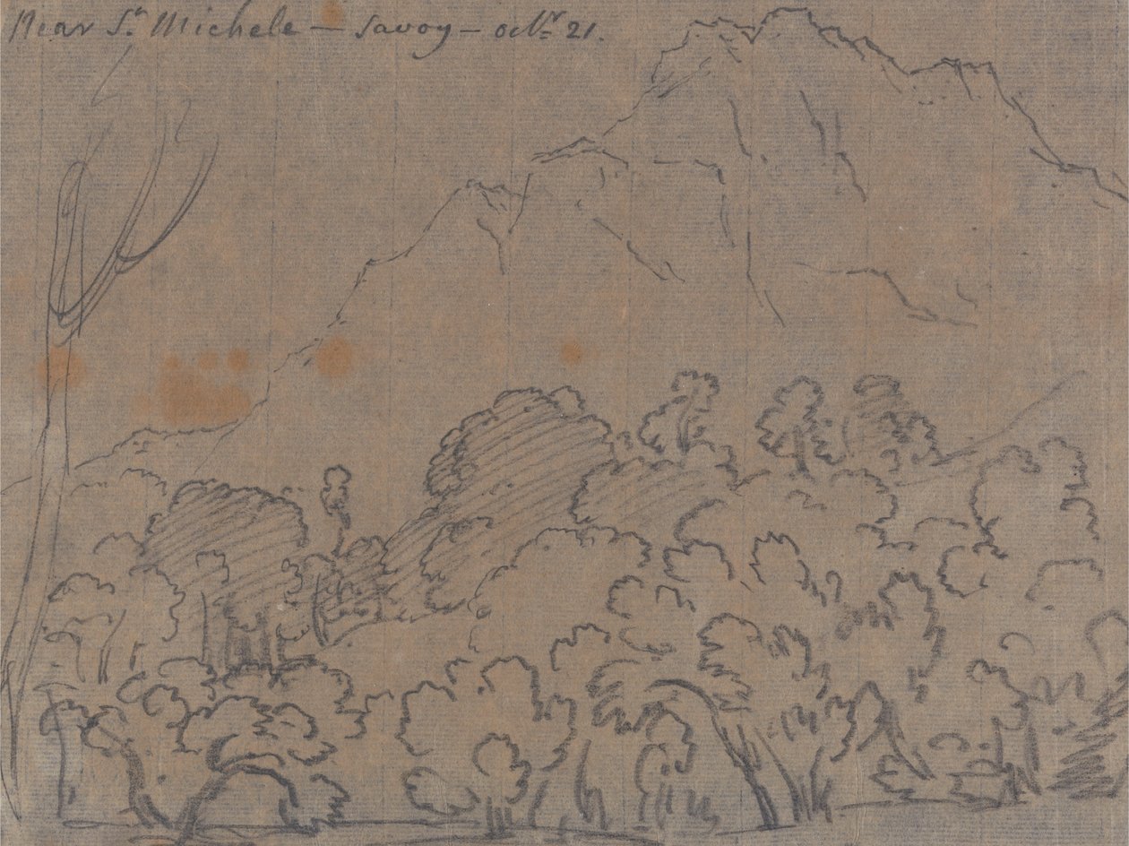 St. Michele közelében, Savoy, október 21 alkotó: John Robert Cozens