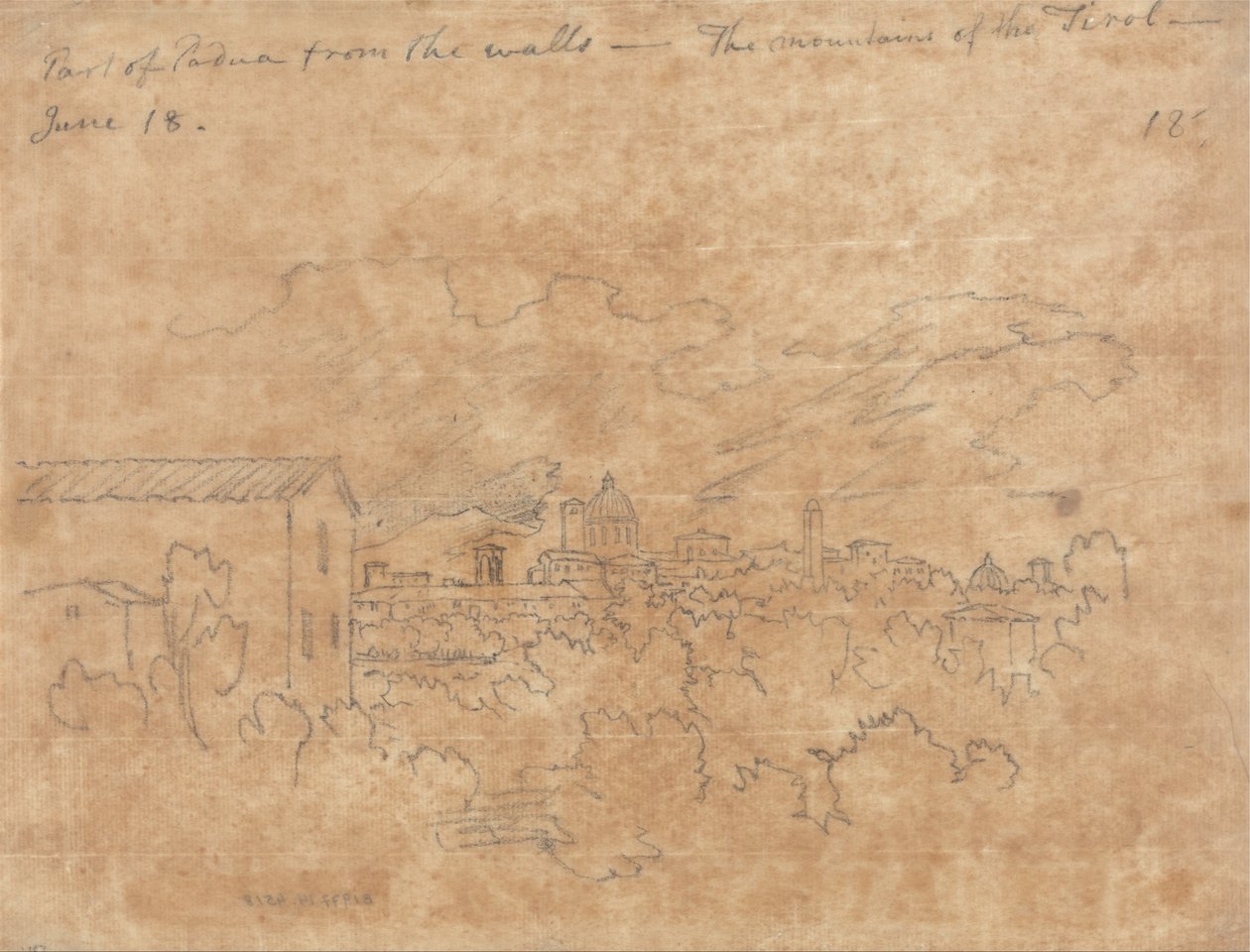 Padova része a falaktól alkotó: John Robert Cozens