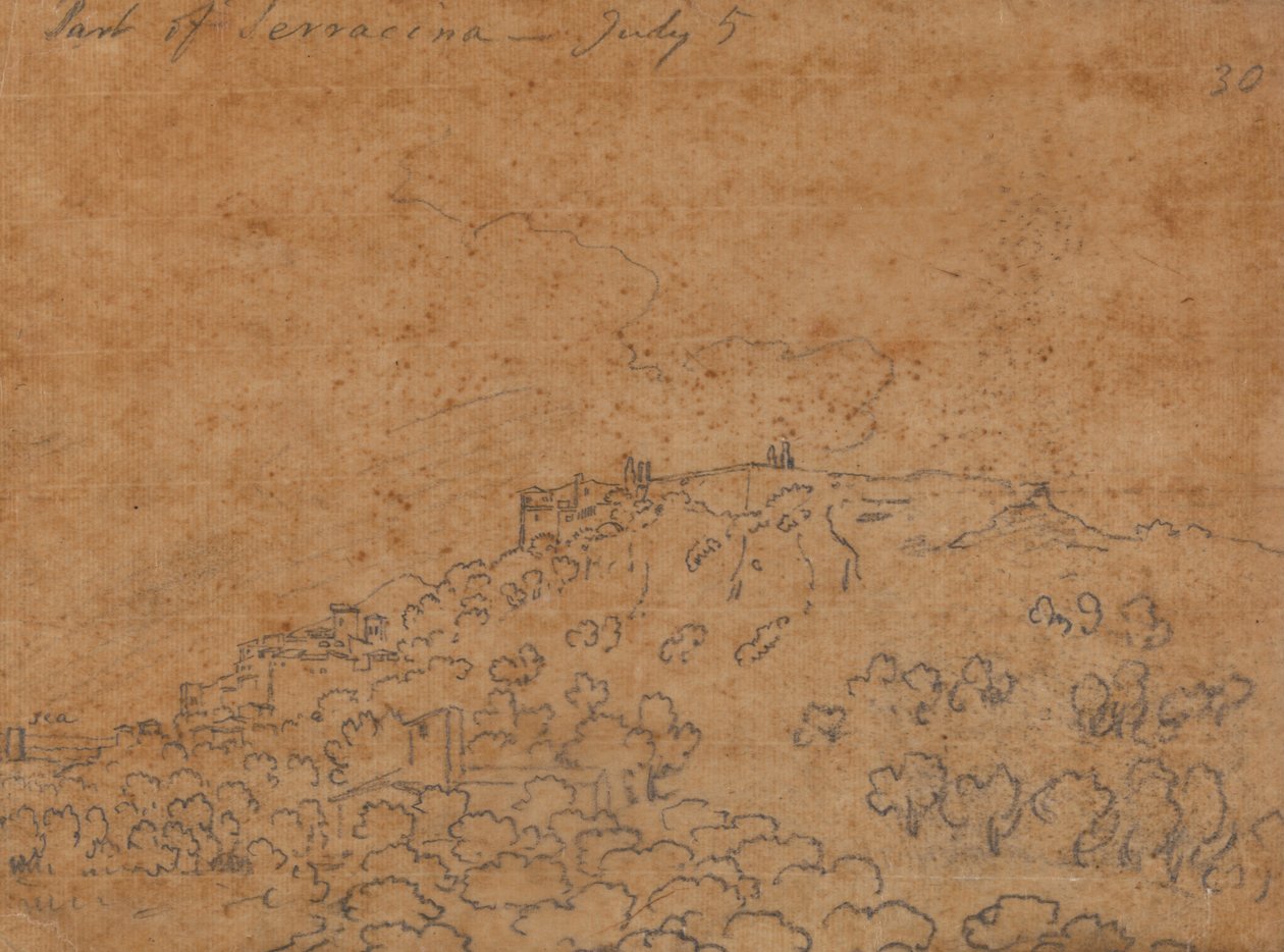 Terracina része, július 5 alkotó: John Robert Cozens