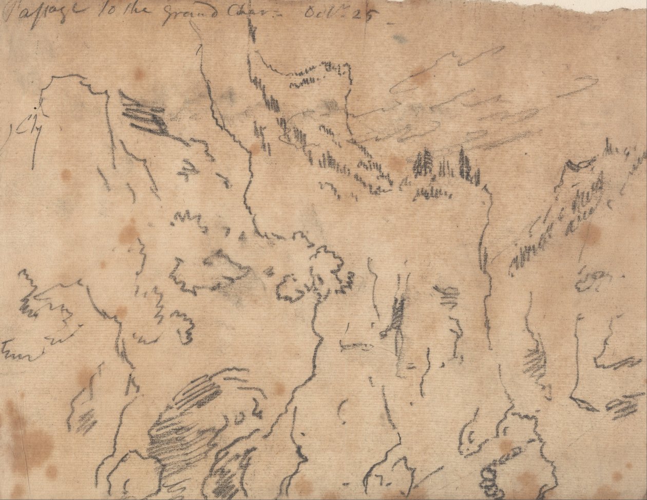 Átkelés a Grand Chartreuse-ba, október 25. alkotó: John Robert Cozens