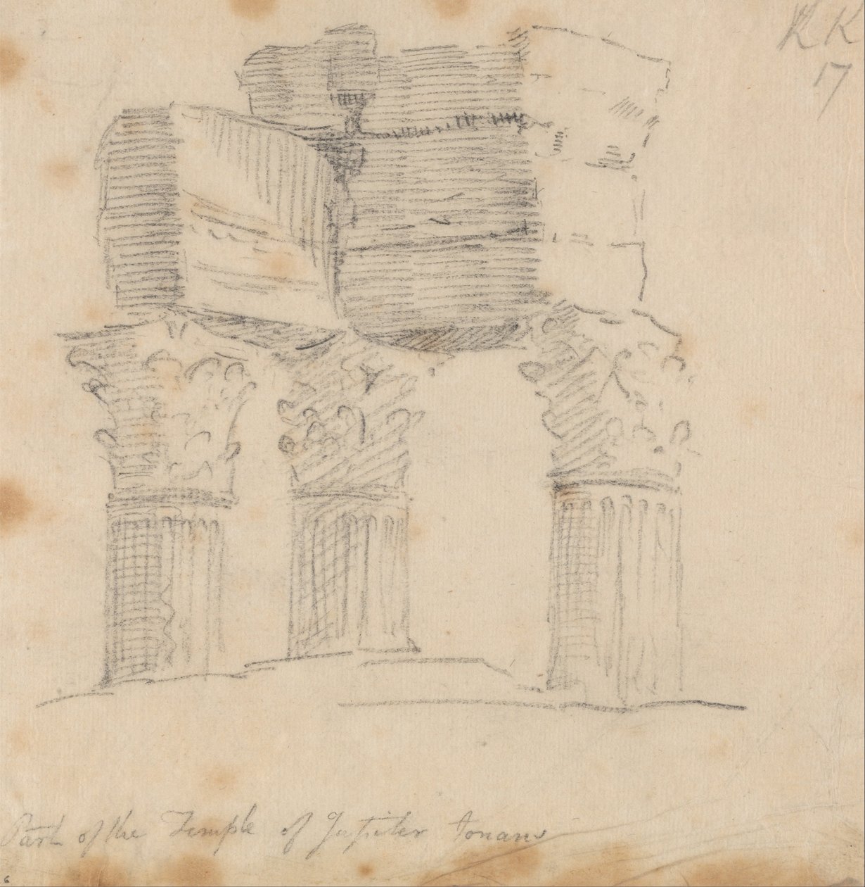 A Jupiter Tonans temploma alkotó: John Robert Cozens