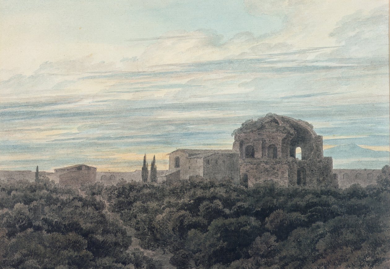 Minerva Medica temploma alkotó: John Robert Cozens