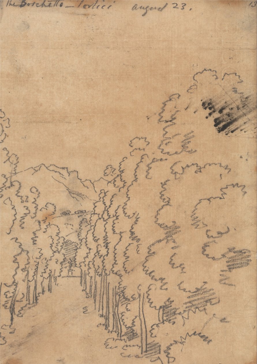 A Boschetto, Portici, augusztus 23 alkotó: John Robert Cozens