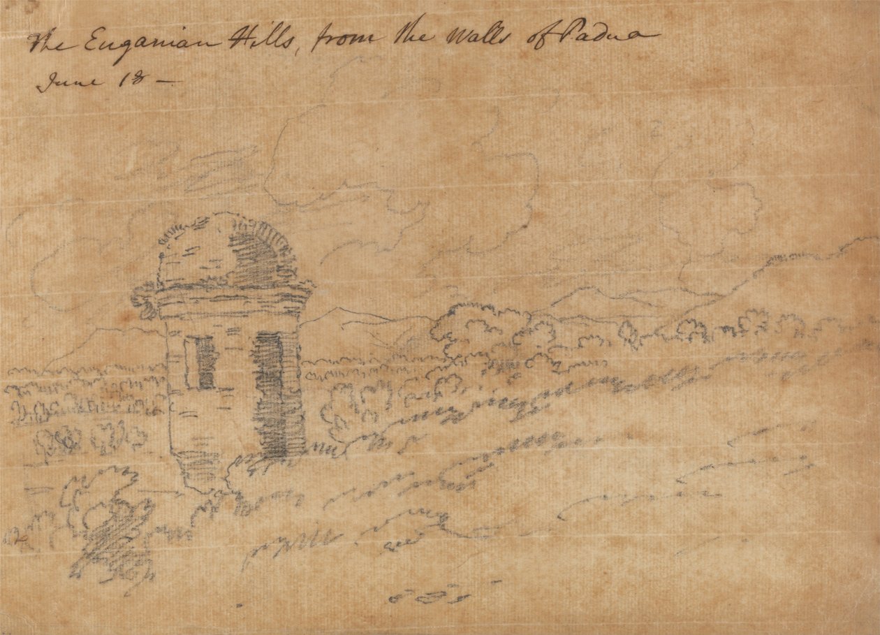 Az Euganeai -dombok alkotó: John Robert Cozens