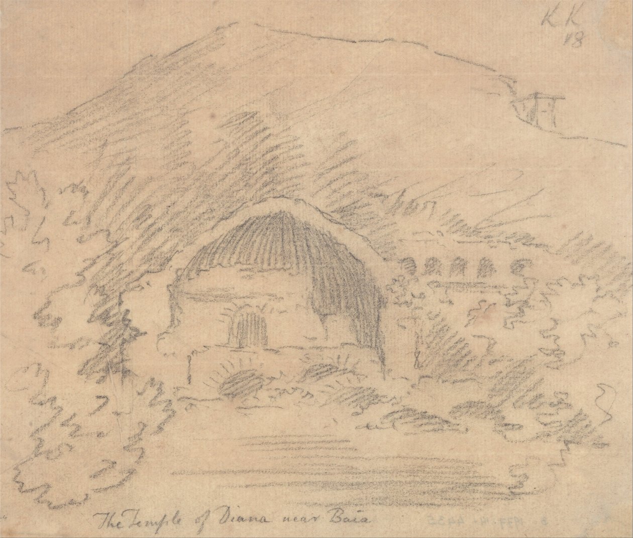 Diana temploma Baia közelében alkotó: John Robert Cozens
