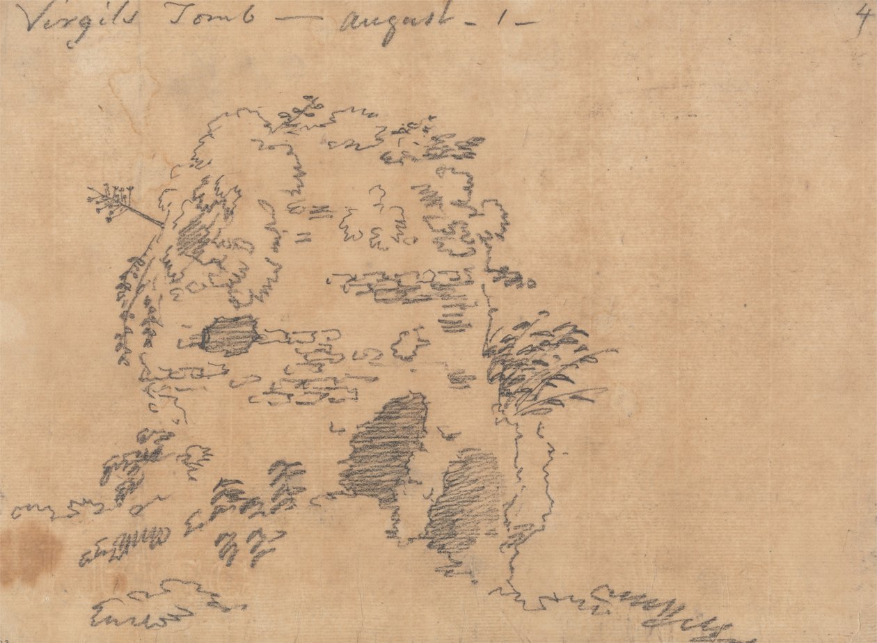 Virgil sírja, augusztus 1 alkotó: John Robert Cozens