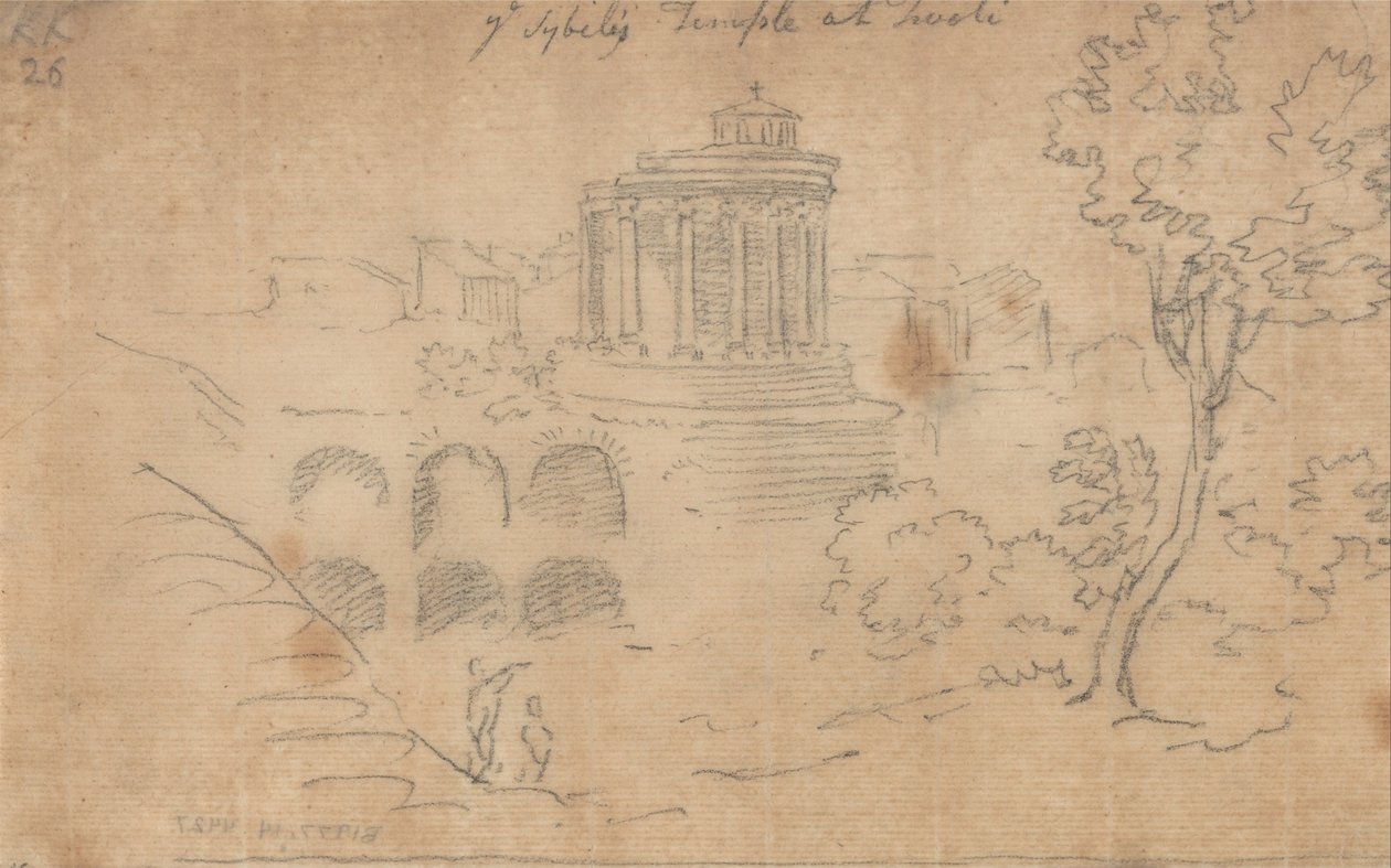 Ye Sybils templom Tivoliban alkotó: John Robert Cozens