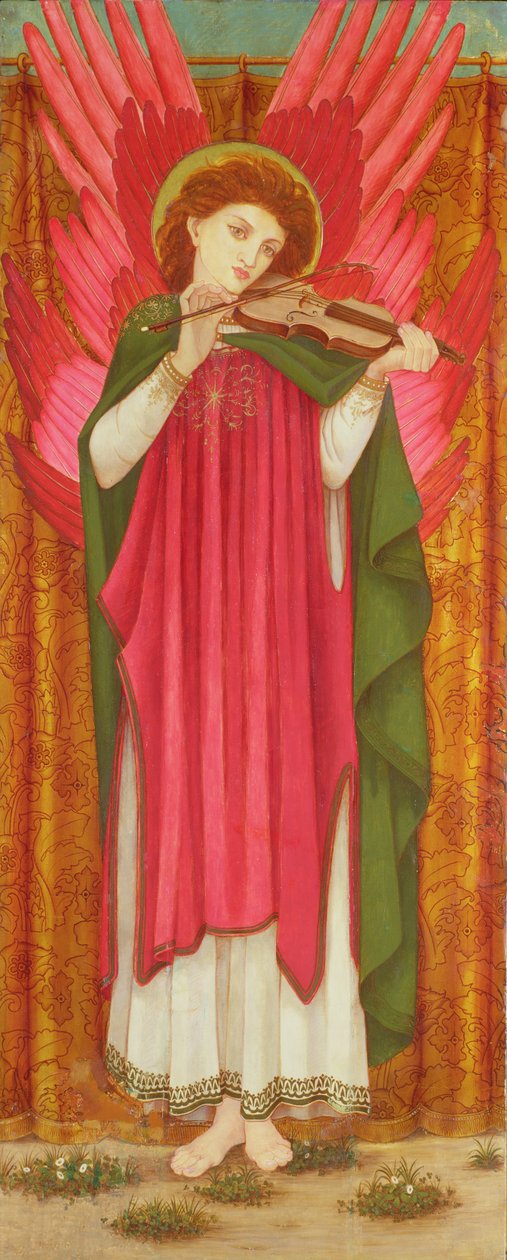 Hegedülni játszó angyal alkotó: John Roddam Spencer Stanhope