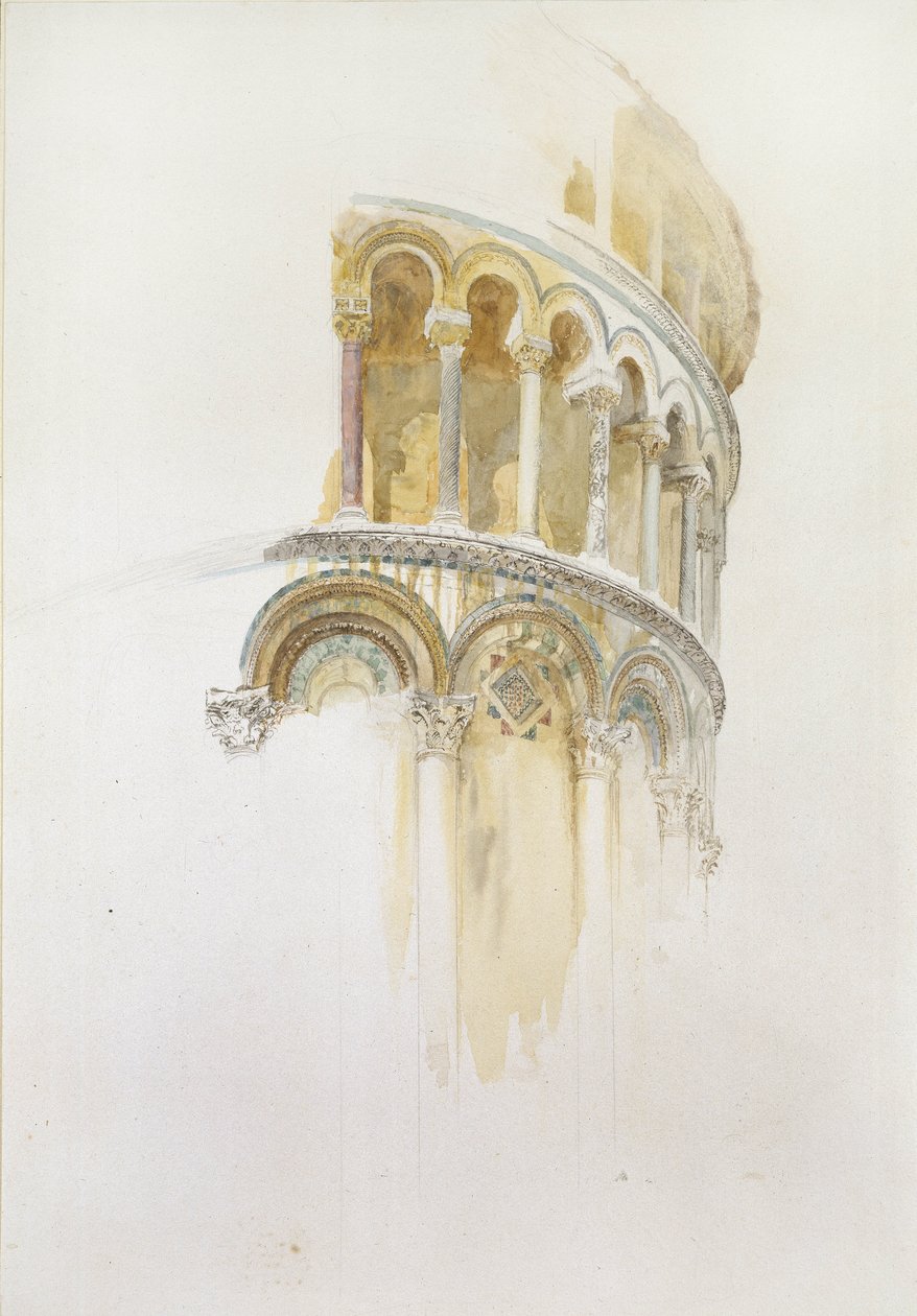 A dóm apszisa, Pisa, 19. század (ceruza és WC papíron) alkotó: John Ruskin