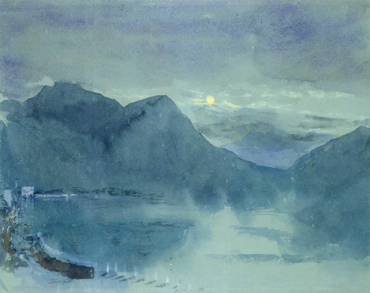 Luganói tó alkotó: John Ruskin