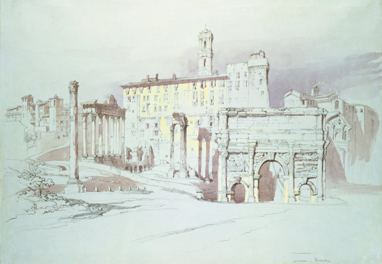 A fórum, Róma, XIX alkotó: John Ruskin