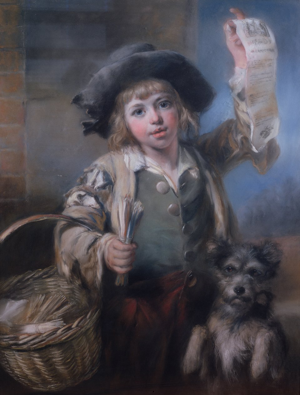 Szerelmes dalok és gyufa, 1793 (pasztell, vászon) alkotó: John Russell