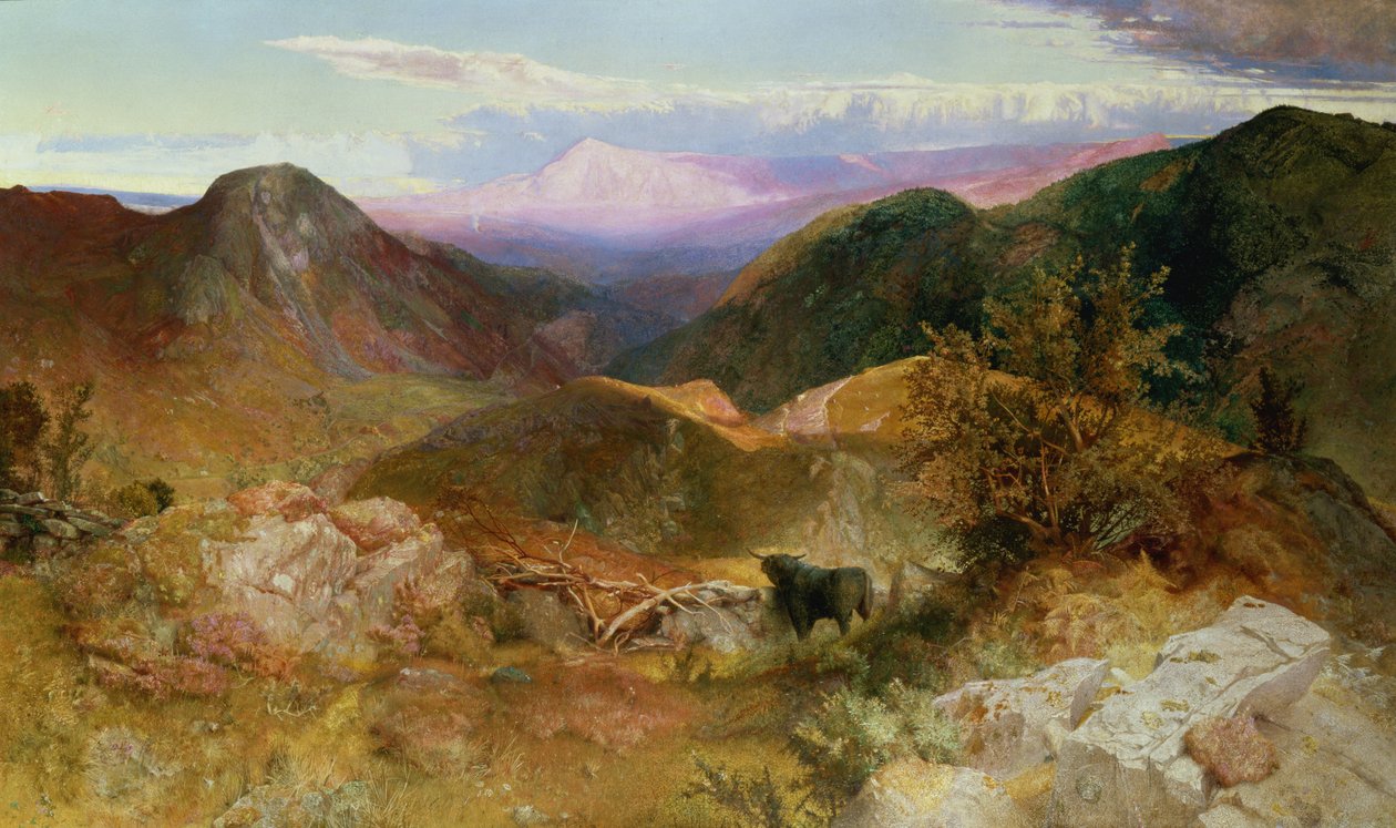 Glen Ogle, Skócia, 1860 alkotó: John Samuel Raven