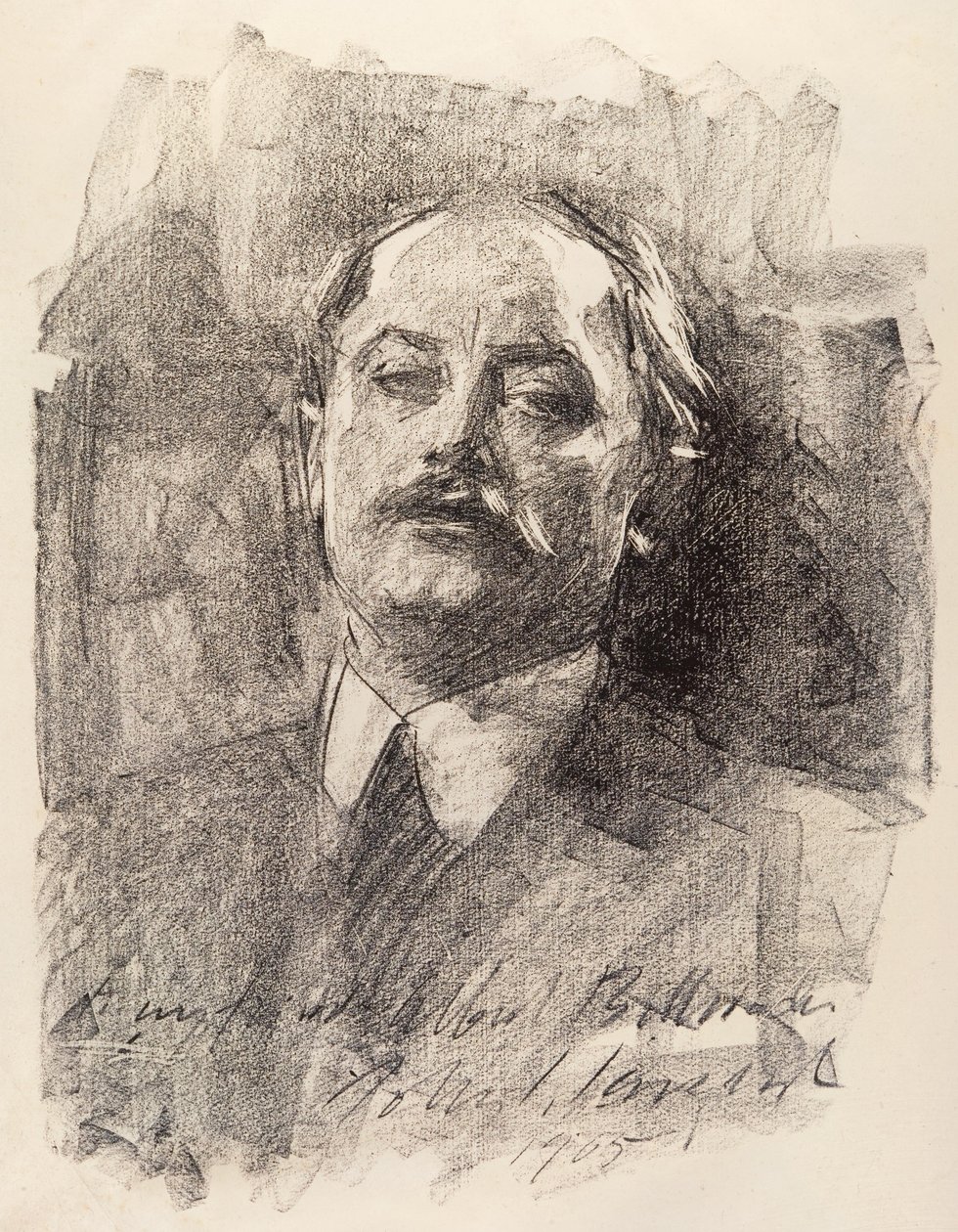 Albert Belleroche portréja, 1905 alkotó: John Sargent Noble