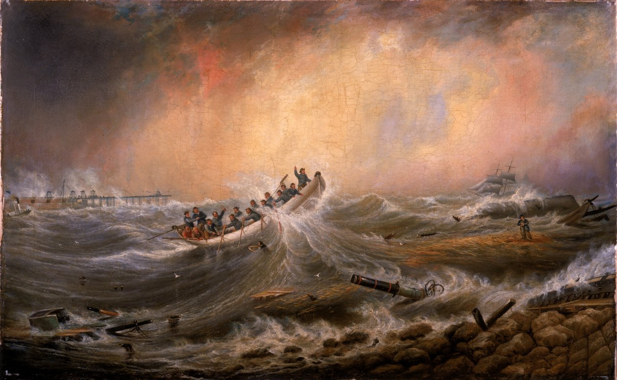 Roncs a déli mólónál 1861 alkotó: John Scott