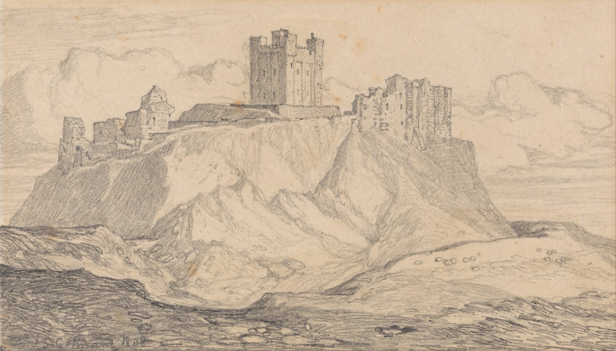 Bamborough kastély, Northumberland alkotó: John Sell Cotman