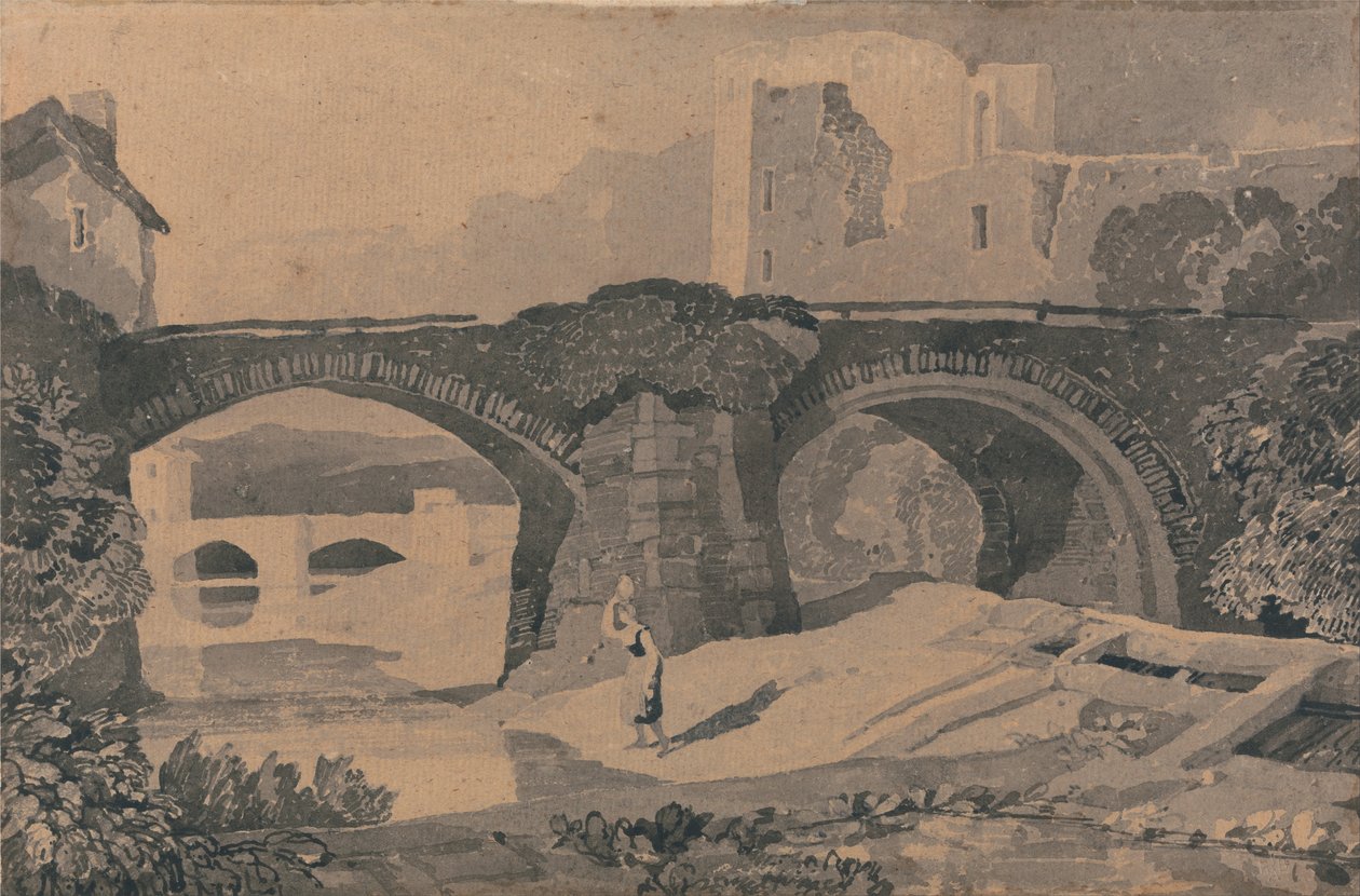 Brecon -híd, Yorkshire alkotó: John Sell Cotman