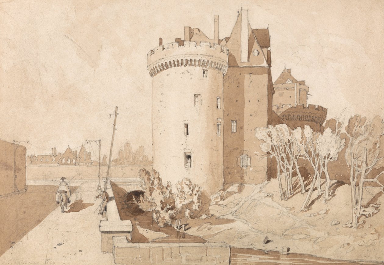 Kastély Alenconban alkotó: John Sell Cotman