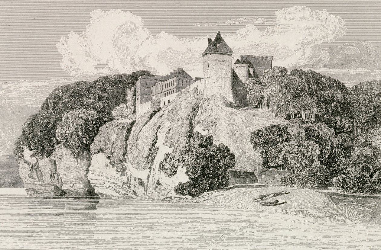 A Tancarville-i kastély, 1821. október 1-jén jelent meg alkotó: John Sell Cotman