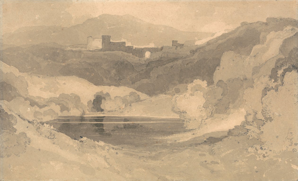 Kastély tájképben alkotó: John Sell Cotman