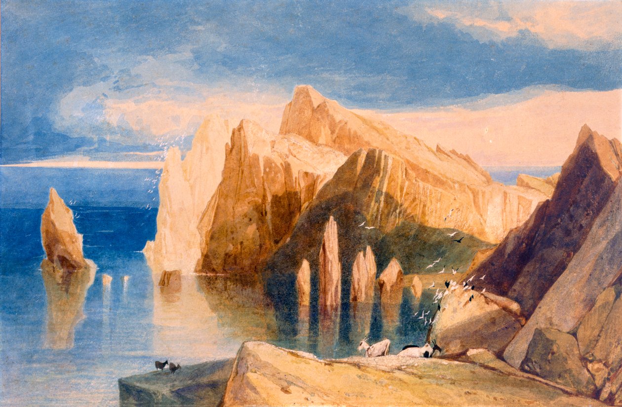 Szirtek Point Lorenzo északkeleti oldalán, Madeira alkotó: John Sell Cotman