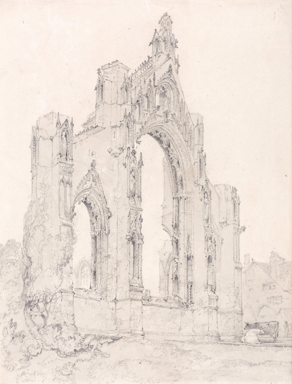 A Howden -templom keleti vége, Yorkshire alkotó: John Sell Cotman