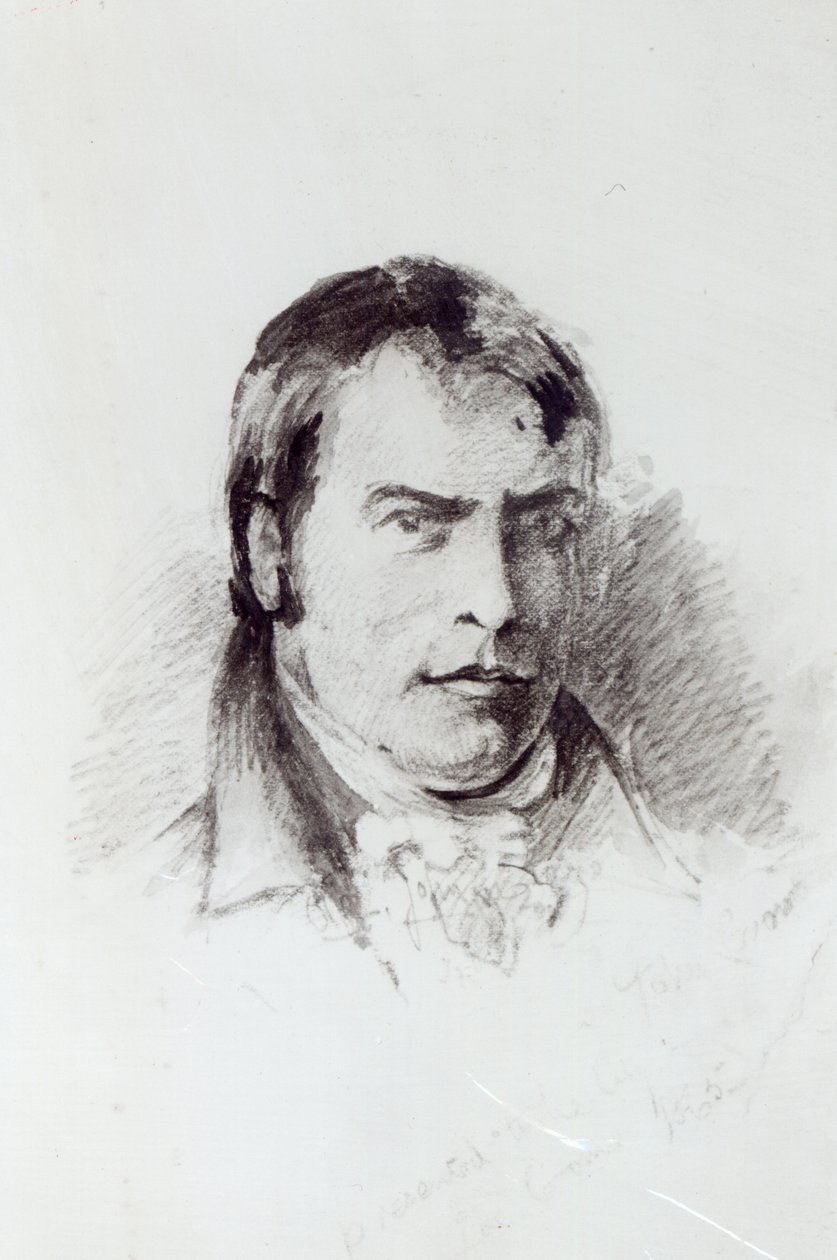 John Crome (toll, tinta és mosás papíron) alkotó: John Sell Cotman