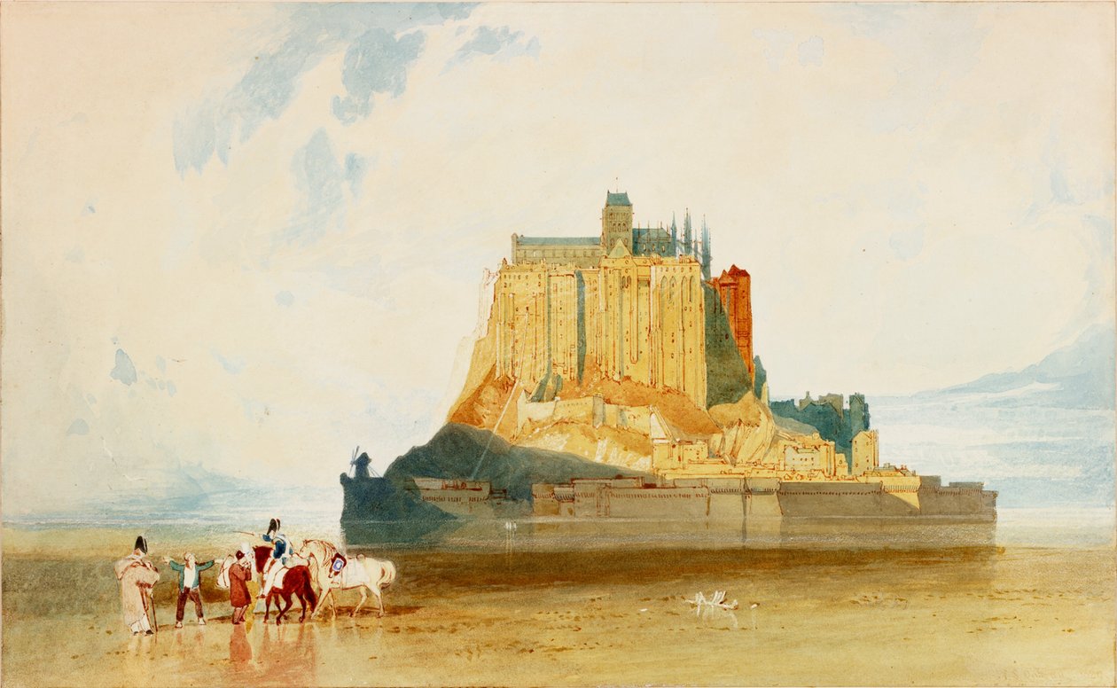 Mont St Michel, 1829 alkotó: John Sell Cotman