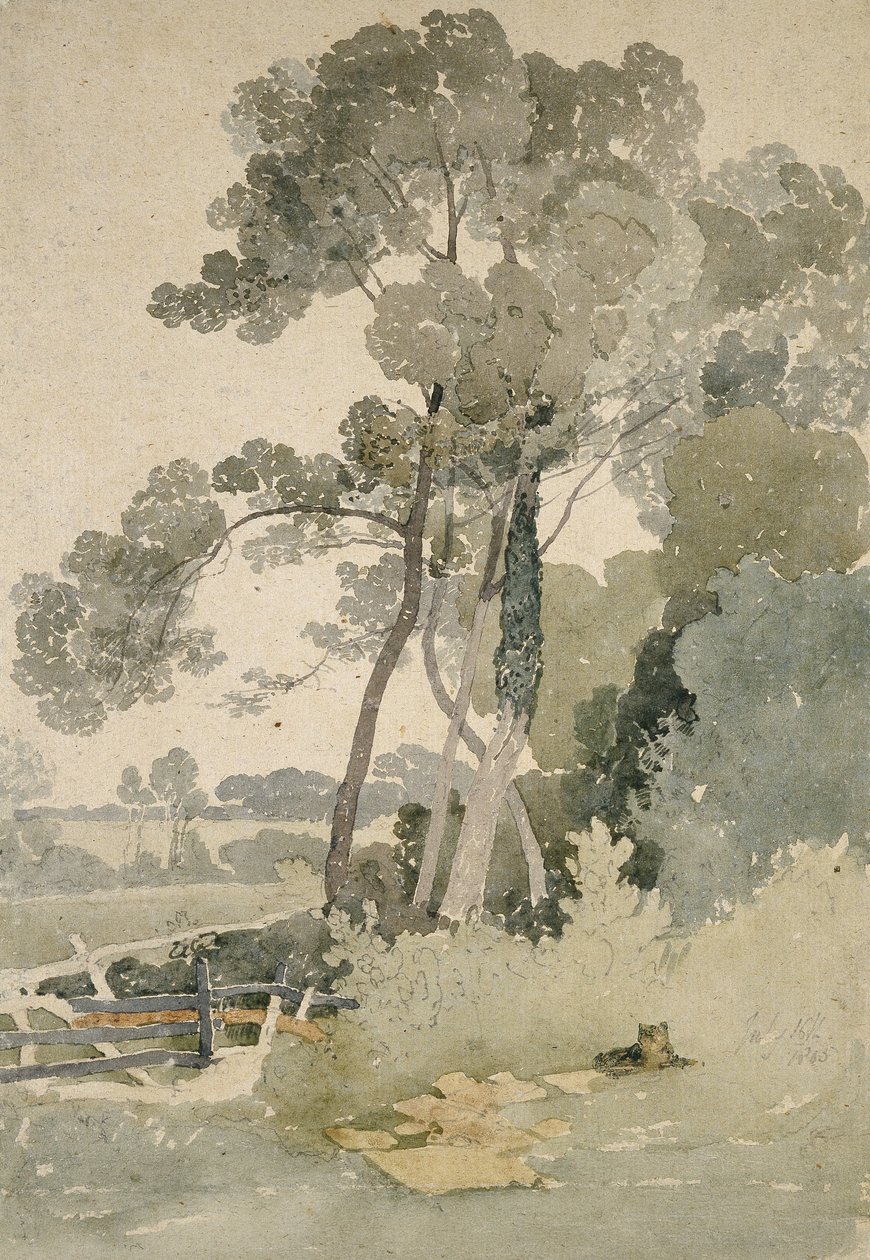 Brandsby közelében, Yorkshire, 1865 (akvarell papíron) alkotó: John Sell Cotman