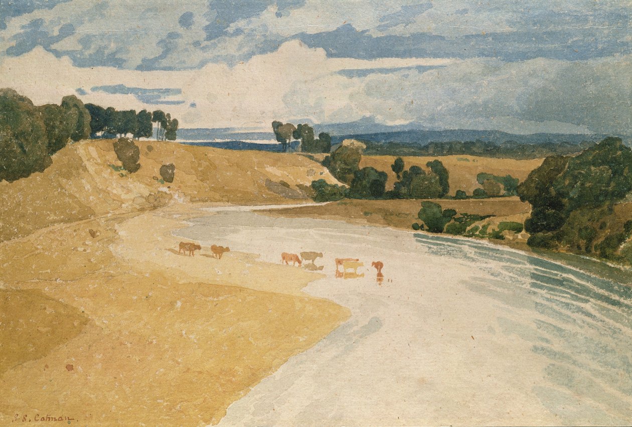A pólókon a Rockcliffe-nél alkotó: John Sell Cotman