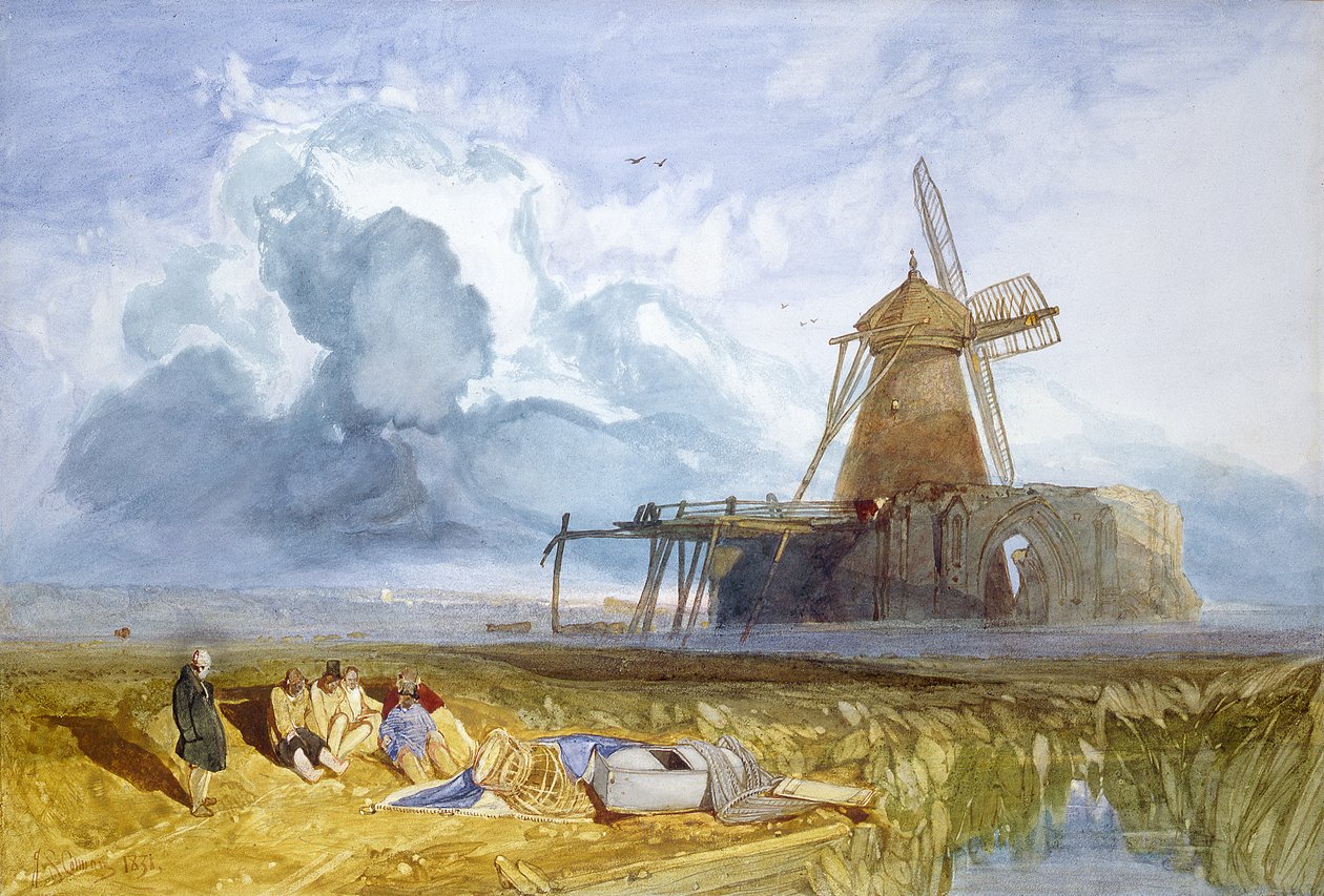 St. Benets Abbey, Norfolk, 1831 (wc papíron) alkotó: John Sell Cotman